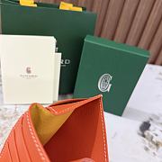 Okify Goyard Saint Pierre Orange Bifold Card Holder 11x7.5x2cm - 6