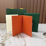 Okify Goyard Saint Pierre Orange Bifold Card Holder 11x7.5x2cm - 5