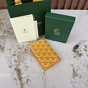 Okify Goyard Saint Pierre Yellow Bifold Card Holder 11x7.5x2cm - 3