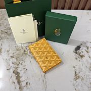Okify Goyard Saint Pierre Yellow Bifold Card Holder 11x7.5x2cm - 1