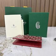 Okify Goyard Saint Pierre Red Bifold Card Holder 11x7.5x2cm - 5