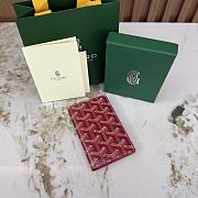 Okify Goyard Saint Pierre Red Bifold Card Holder 11x7.5x2cm - 1