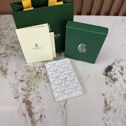 Okify Goyard Saint Pierre White Bifold Card Holder 11x7.5x2cm - 1