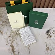Okify Goyard Saint Pierre White Bifold Card Holder 11x7.5x2cm - 2