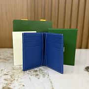 Okify Goyard Saint Pierre Blue Bifold Card Holder 11x7.5x2cm - 4