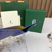 Okify Goyard Saint Pierre Blue Bifold Card Holder 11x7.5x2cm - 3
