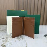 Okify Goyard Saint Pierre Black And Brown Bifold Card Holder 11x7.5x2cm - 4