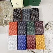 Okify Goyard Saint Pierre Black And Brown Bifold Card Holder 11x7.5x2cm - 6