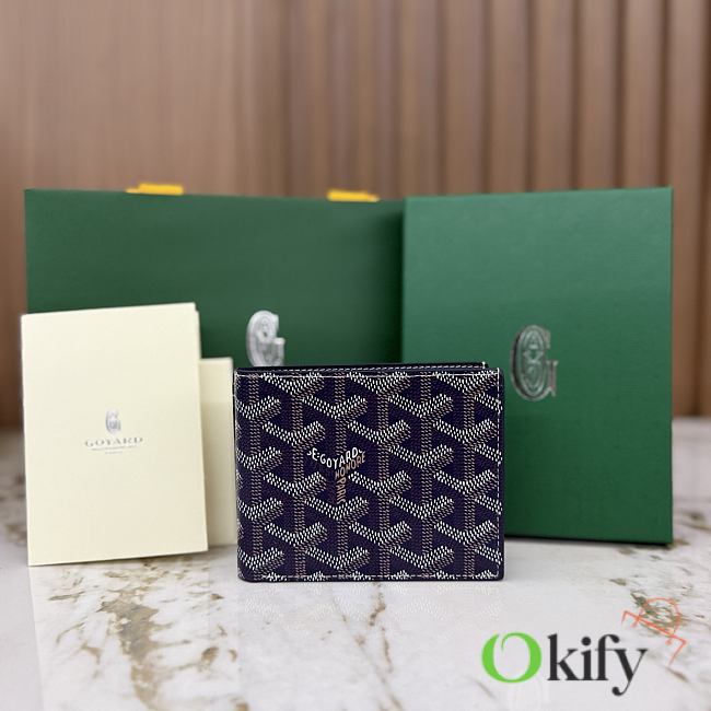 Okify Goyard Victorie Dark Blue Wallet 11x2x9cm - 1