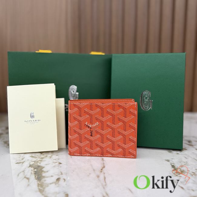 Okify Goyard Victorie Orange Wallet 11x2x9cm - 1