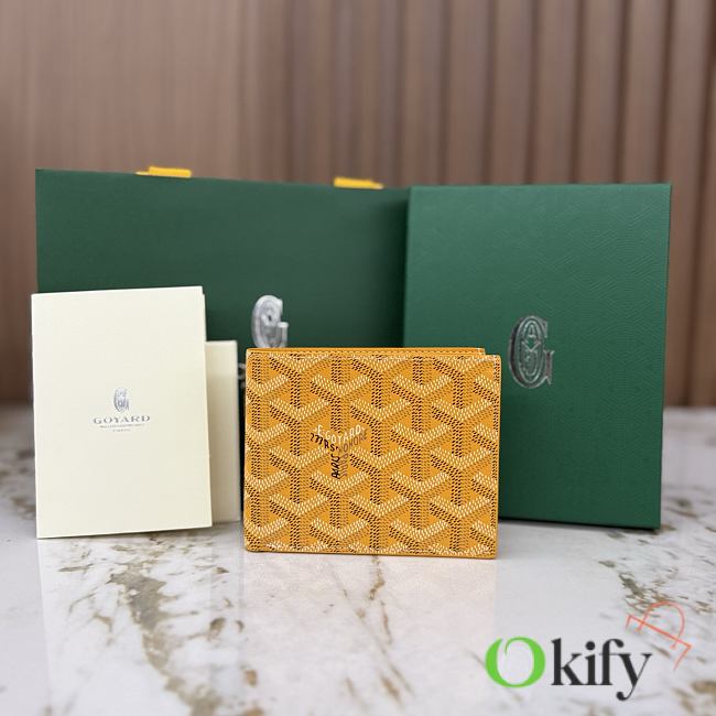 Okify Goyard Victorie Yellow Wallet 11x2x9cm - 1