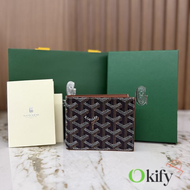 Okify Goyard Victorie Black And Brown Wallet 11x2x9cm - 1