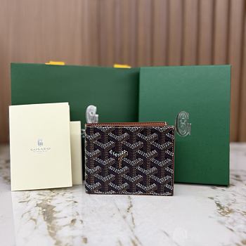 Okify Goyard Victorie Black And Brown Wallet 11x2x9cm