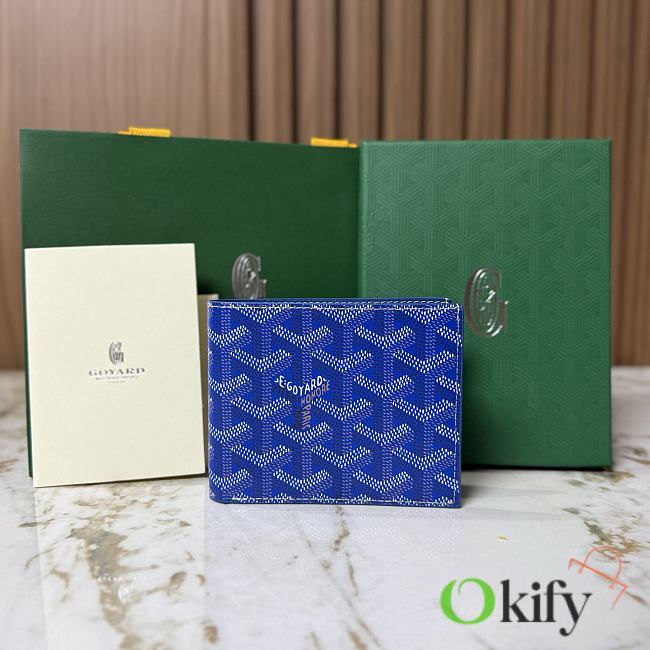 Okify Goyard Victorie Blue Wallet 11x2x9cm - 1