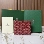 Okify Goyard Victorie Red Wallet 11x2x9cm - 2
