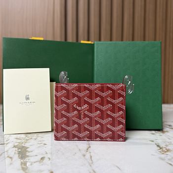 Okify Goyard Victorie Red Wallet 11x2x9cm
