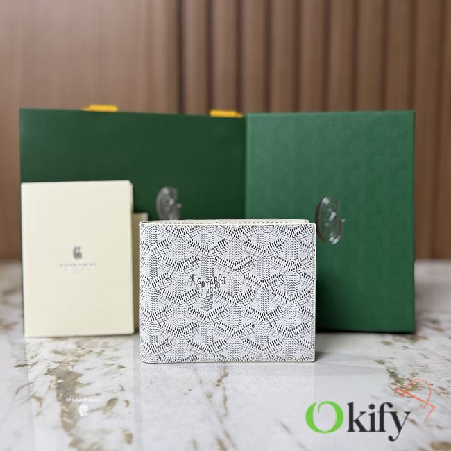 Okify Goyard Victorie White Wallet 11x2x9cm - 1