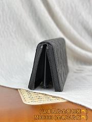 Okify Louis Vuitton Black Zippy Horizontal Wallet M80333 21x10x2.5cm - 5