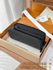 Okify Louis Vuitton Black Zippy Horizontal Wallet M80333 21x10x2.5cm - 4
