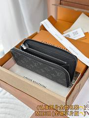 Okify Louis Vuitton Black Zippy Horizontal Wallet M11611 21x10x2.5cm - 6