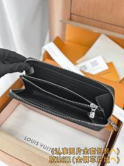 Okify Louis Vuitton Black Zippy Horizontal Wallet M11611 21x10x2.5cm - 3
