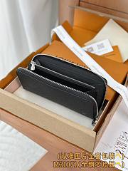 Okify Louis Vuitton Black Zippy Horizontal Taiga Wallet M31071 21x10x2.5cm - 6