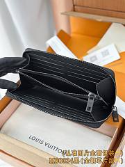 Okify Louis Vuitton Black Zippy Horizontal Aerogram Wallet M80334 21x10x2.5cm - 5