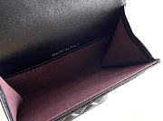 Okify CC Black Lambskin Small Flap Wallet With Gold Hardware 11x7.5x2cm - 2