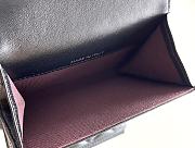 Okify CC Black Lambskin Small Flap Wallet With Silver Hardware 11x7.5x2cm - 2