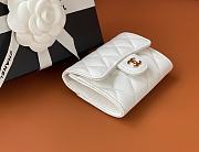 Okify CC White Caviar Small Flap Wallet 11x7.5x2cm - 3