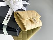 Okify CC Yellow Caviar Small Flap Wallet 11x7.5x2cm - 5