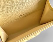 Okify CC Yellow Caviar Small Flap Wallet 11x7.5x2cm - 2