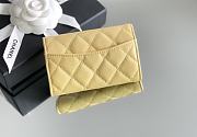 Okify CC Yellow Caviar Small Flap Wallet 11x7.5x2cm - 3