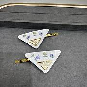 Okify Prada Set Of 2 Black/White Triangle Hair Clip - 3