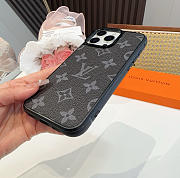 Okify Louis Vuitton Black Phone Case With Monogram  - 2