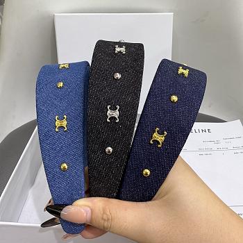 Okify Celine Denim Headband 
