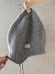 Okify MiuMiu Gray Beanie 26211 - 4