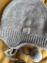 Okify MiuMiu Gray Beanie 26211 - 6
