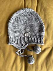 Okify MiuMiu Gray Beanie 26211 - 1