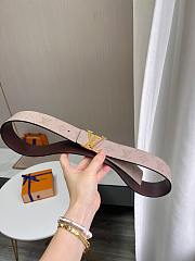 Okify Louis Vuitton Beige Monogram Belt With Gold Hardware 4cm - 6