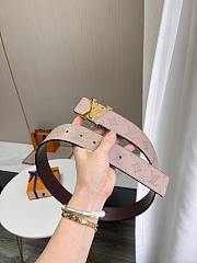 Okify Louis Vuitton Beige Monogram Belt With Gold Hardware 4cm - 3