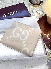 Okify Gucci Beige Cashmere Scarf 200x45cm - 2