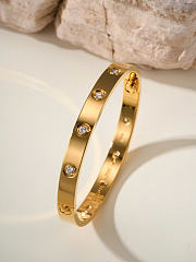 Okify Cartier Love Bracelet With 10 Diamonds 6.1mm  - 1