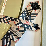 Okify Burberry Beige Jacquard Silk Tie - 4