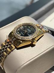 Okify Rolex Datejust Gold Watch For Women In Green 31mm - 2