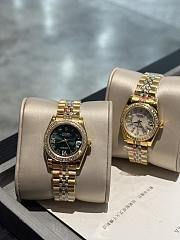 Okify Rolex Datejust Gold Watch For Women In White 31mm - 4