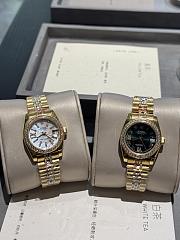 Okify Rolex Datejust Gold Watch For Women In White 31mm - 2
