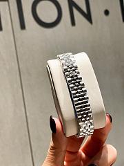 Okify Rolex Mickey Slip Silver Watch In Black 31mm - 6