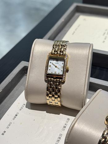 Okify Hermes Cape Cod Gold Watch With Diamond 23x23cm