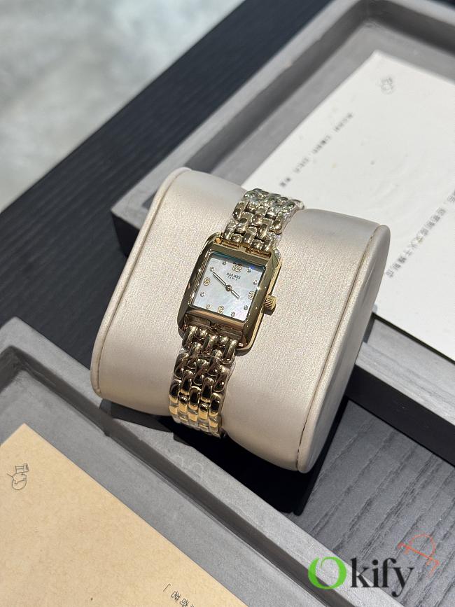 Okify Hermes Cape Cod Gold Watch 23x23cm - 1